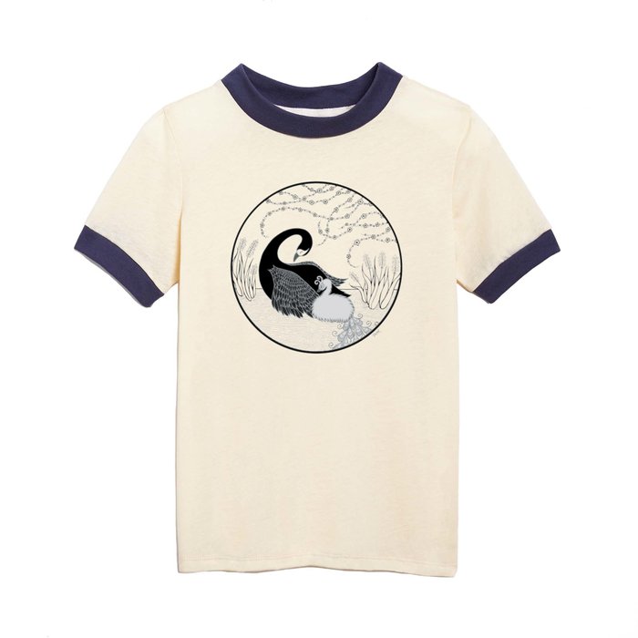 Black Swan and Moonlark Kids T Shirt