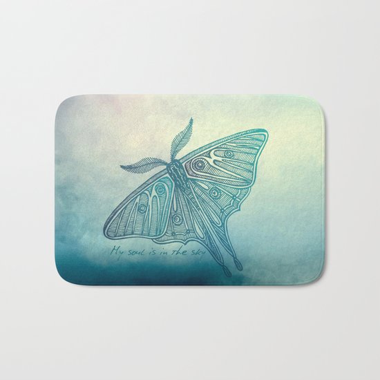 My soul is in the sky Bath Mat