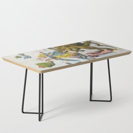 VintageWork map with Squid Coffee Table