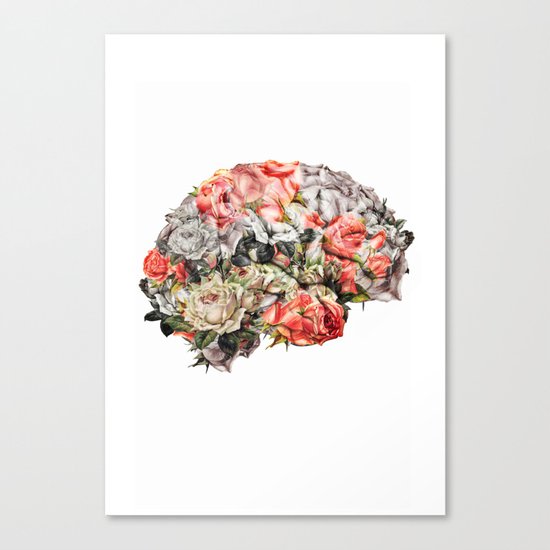 Flower Brain Canvas Print