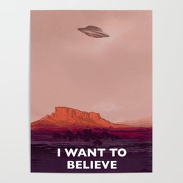 I want to believe Poster