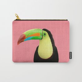 Toucan Bird - Pink Carry-All Pouch | Modern, Photo, Safari, Dormdecor, Feather, Tropical, Toucan, Nursery, Nature, Animal 