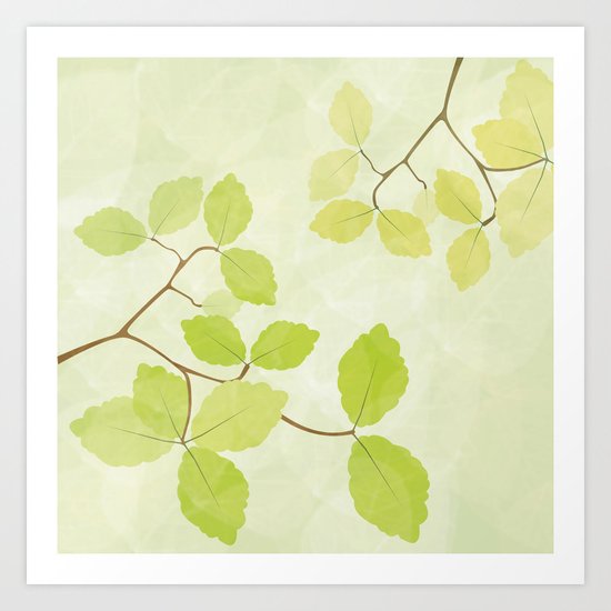 Spring Leaves Art Print