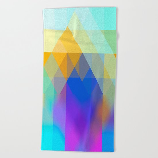 Yellow Mountains Beach Towel
