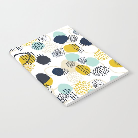 Jamm - abstract art painting brushstrokes modern minimal paint trendy colors hipster gender neutral Notebook