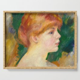 Suzanne Valadon, 1885 by Pierre-Auguste Renoir Serving Tray