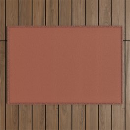 Red Clay Brown Solid Color Behr's 2021 Trending Color Kalahari Sunset MQ1-25 Outdoor Rug