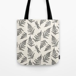 Ferns with Dragonflies Tote Bag