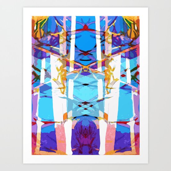 Colored Window Art Print