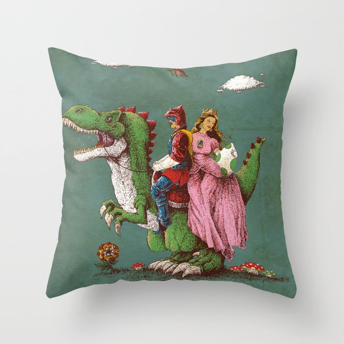 historical reconstitution Throw Pillow