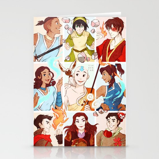 Team Avatar Stationery Cards By Torisora Society6