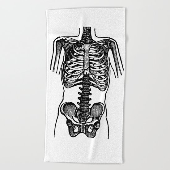 Bones. Beach Towel