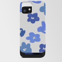 Pretty Blue Baby Eyes Flowers iPhone Card Case
