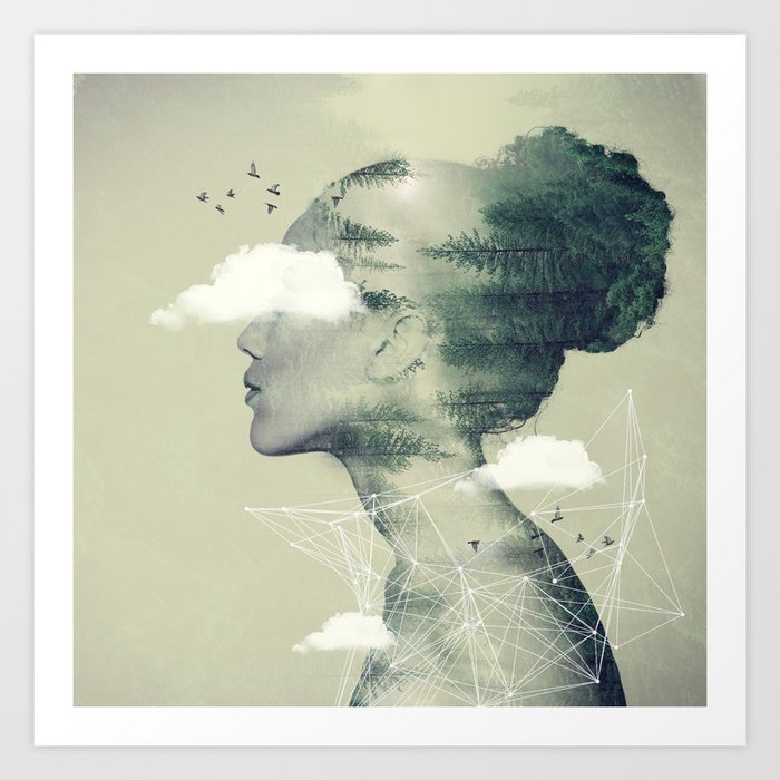 Head In The Clouds Art Print By Nivpezz Society6