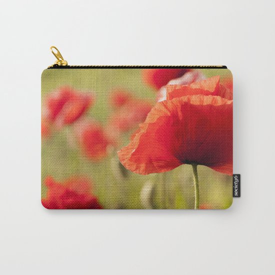Romantic Poppy field Carry-All Pouch