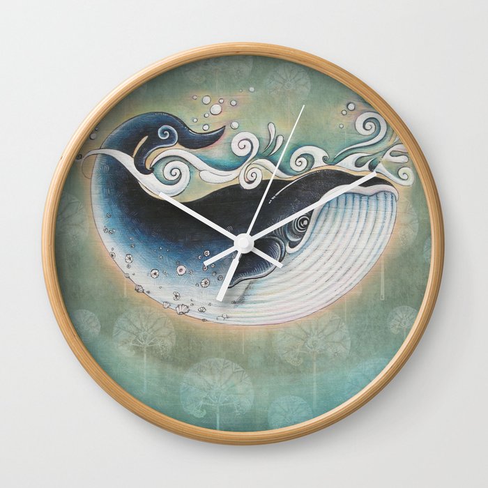 the Blue Whale Wall Clock