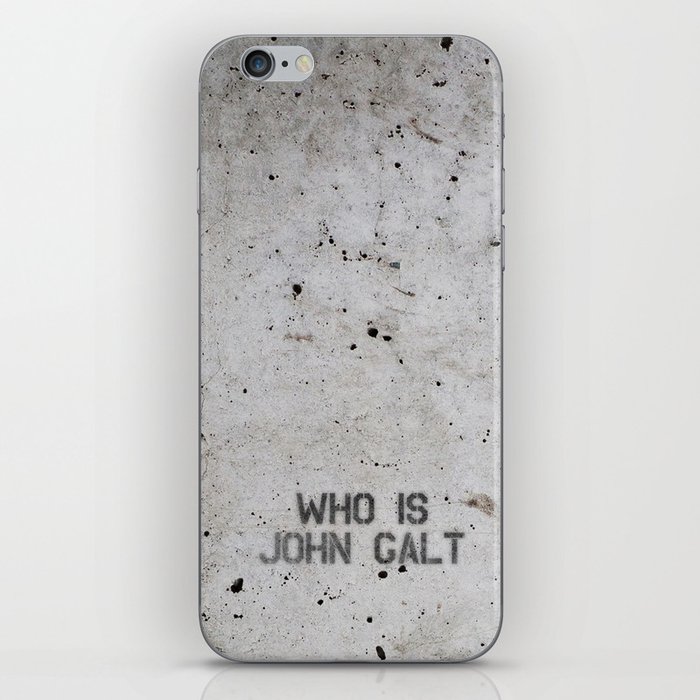 Atlas Shrugged / Who is John Galt iPhone Skin