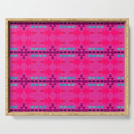 Bright Pink Southwest Style Serving Tray
