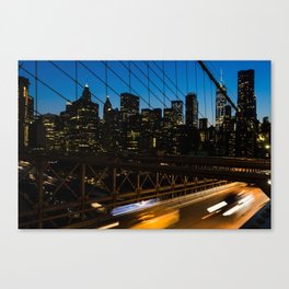 Manhattan Skyline at Dusk Canvas Print