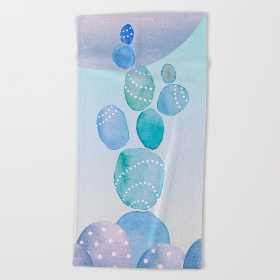 LIQUID CACTUS Beach Towel