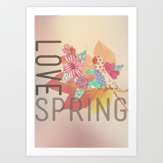 LOVE SPRING Art Print