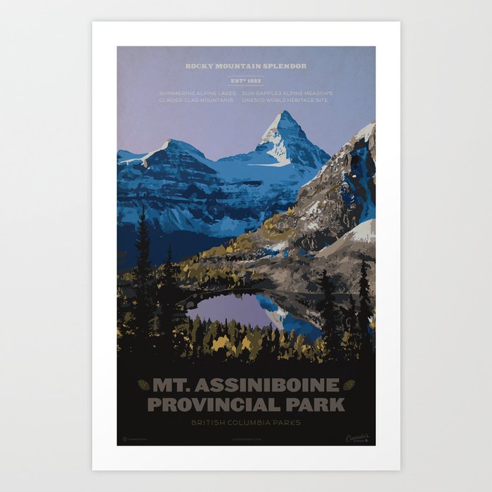 Mt. Assiniboine Provincial Park Art Print