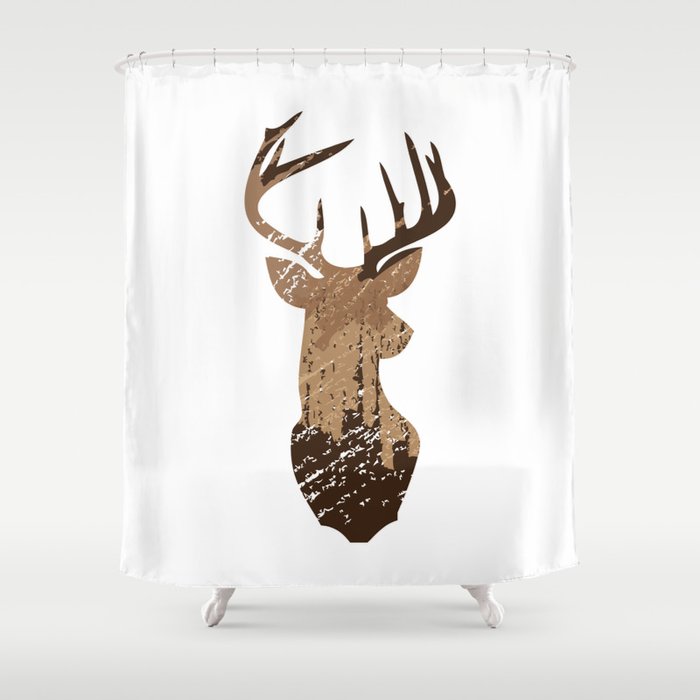Deer store shower curtain