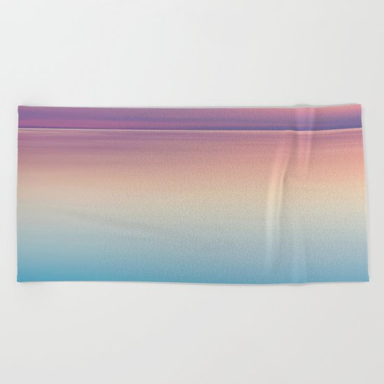 Color Layers Sunrise Sea Beach Towel