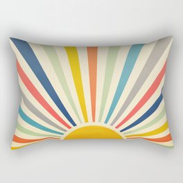 Sun Retro Art III Rectangular Pillow