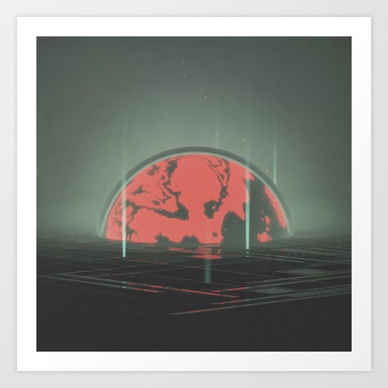 hazy maze Art Print