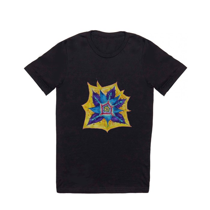 Star Mandala Hand Painet Energy T Shirt