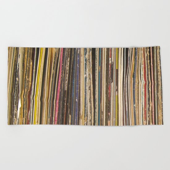 Records Beach Towel