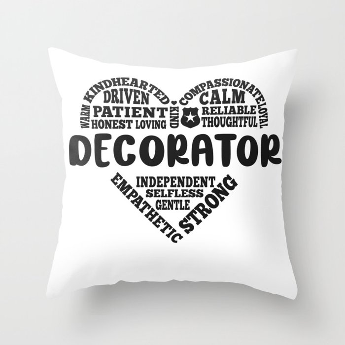 Decorator love Throw Pillow