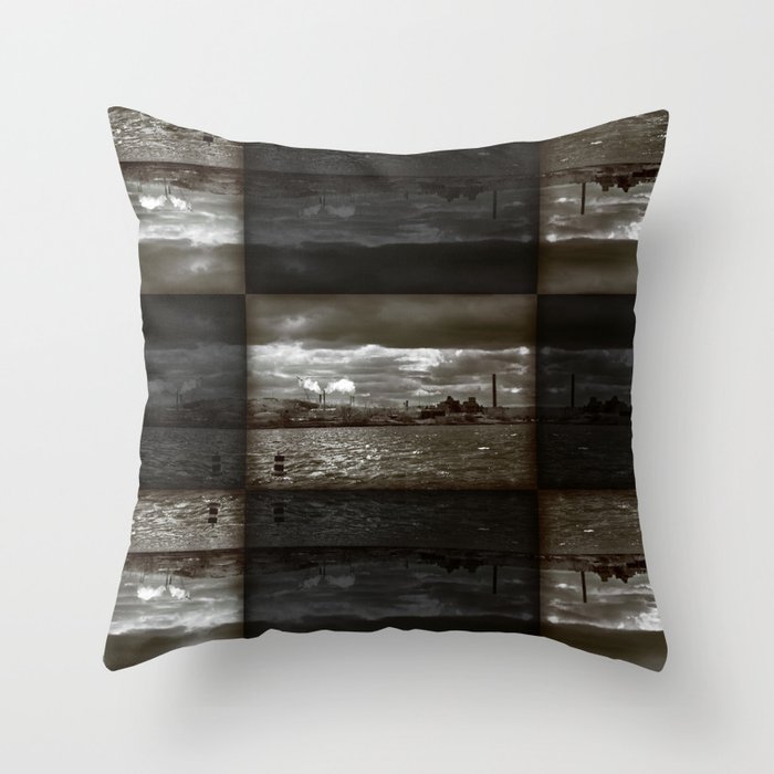 Lost Industry Throw Pillow