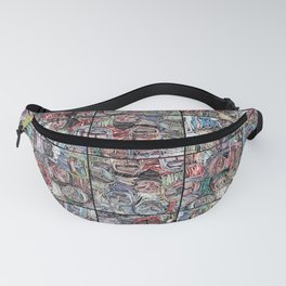 Gathered in April, Paper Collage Fanny Pack