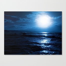 Moon on the Water Canvas Print