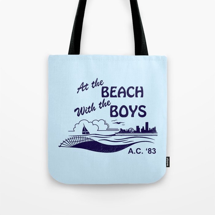 At the Beach with the Boys Tote Bag