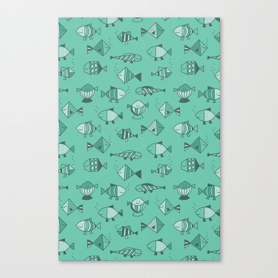 Geometric fish Canvas Print