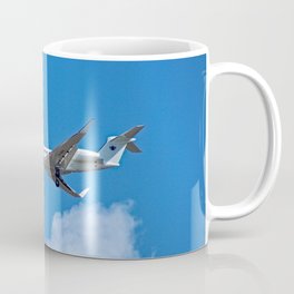 Airplane Flying Sky Clouds Coffee Mug