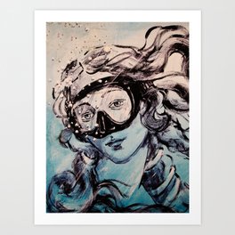 Underwater Birth of Venus Art Print