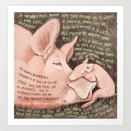 Pigs 1 Art Print