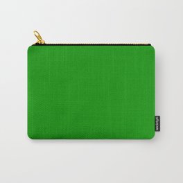 Truest Green Carry-All Pouch | Viridescent, Avocado, Green, Pea, Verdure, Lime, Chartreuse, Chlorophyll, Kellygreen, Graphicdesign 