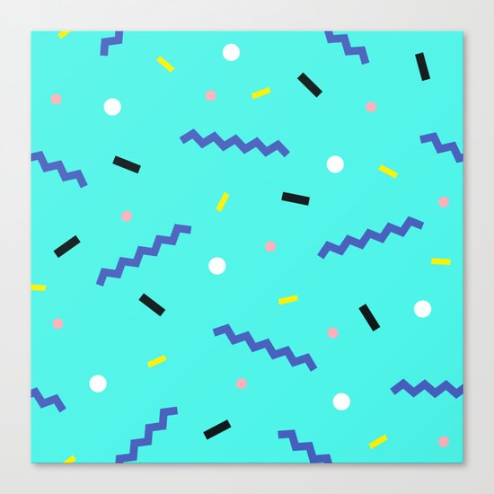Memphis pattern 55 Canvas Print