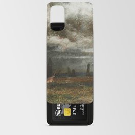  Stonehenge by Moonlight - David Cox (1783-1859) Android Card Case