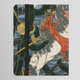 Utagawa Kuniyoshi - Of Brigands and Bravery: Kuniyoshi's Heroes of the Suikoden Warrior #5 iPad Folio Case