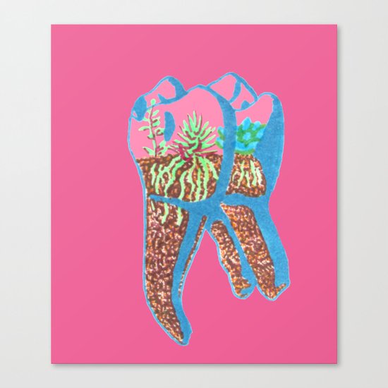 Tooth Terrarium Canvas Print