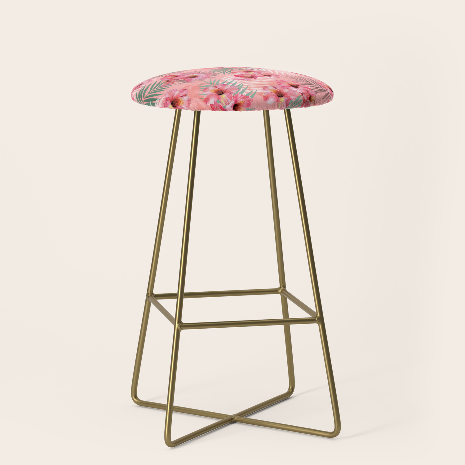 Hawaiian Bar Stools, Hawaiian Sweet Flowers Bar Stool By Larissadesign Society6