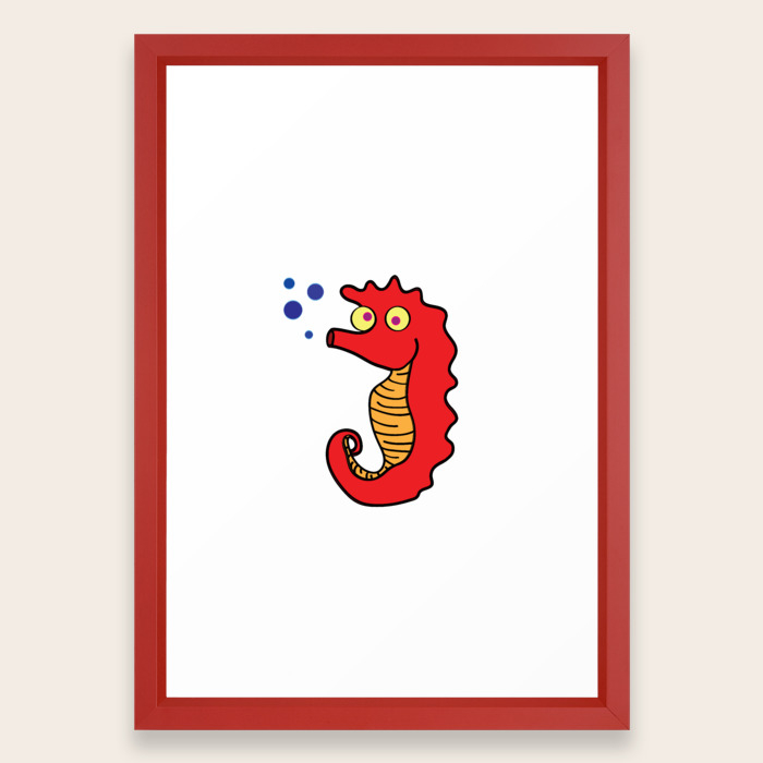 Sea Donkey Framed Art Print By Beansonmyjeans Society6