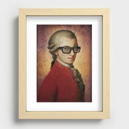 Hipster Mozart Recessed Framed Print
