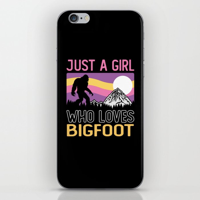 Just A Girl Who Loves Bigfoot Sasquatch iPhone Skin